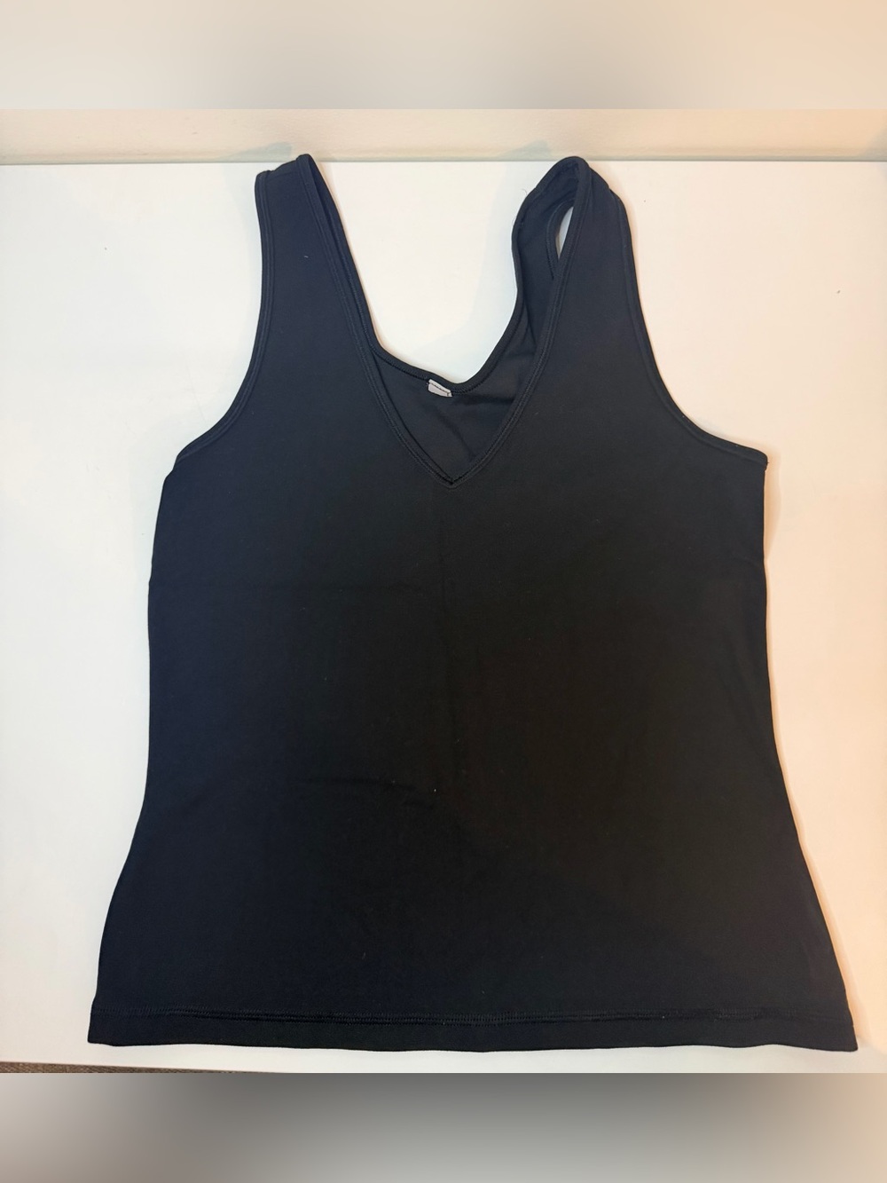 Black V-Neck Tank Top - Women